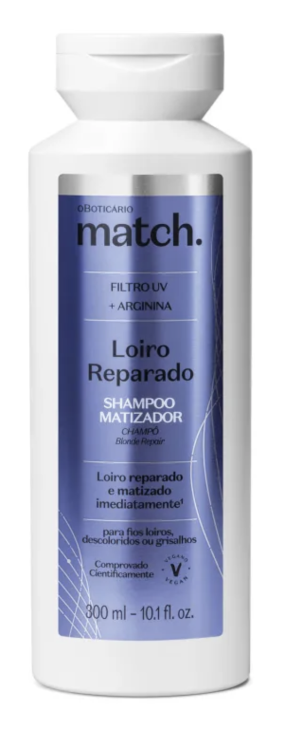 Shampoo Matizador Match Loiro Reparado 300ml
