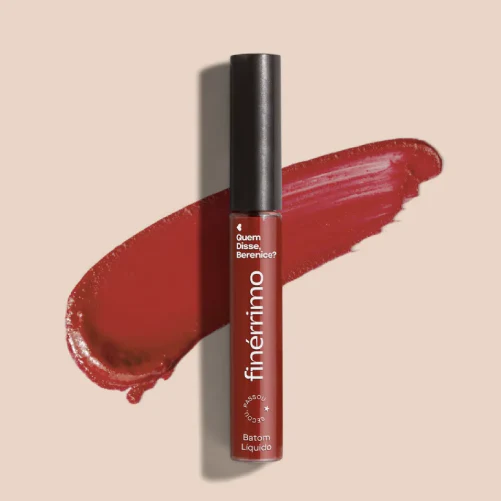 QDB Batom Líquido Mate Finérrimo Vermelho Tô Com Tudo, 5ml