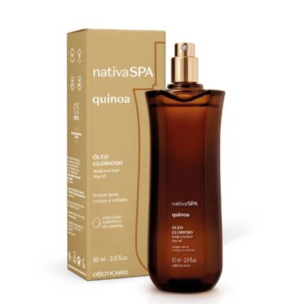 Óleo Glorioso para Corpo e Cabelo Nativa SPA Quinoa, 200ml