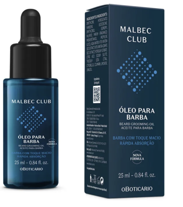 Óleo para Barba Malbec Club, 25ml