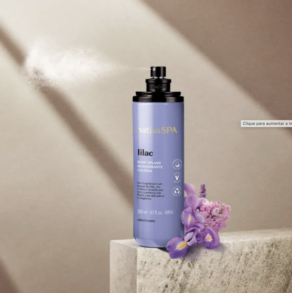 Nativa Spa Lilac Body Splash Desodorante Colônia 200ml - Image 2