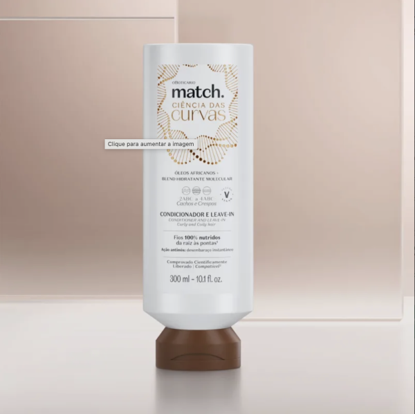 Condicionador E Leave-In Match Ciência das Curvas 300ml