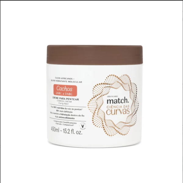 Creme Para Pentear Match Ciência das Curvas Cachos 450ml