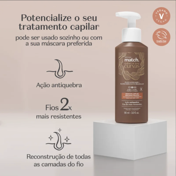 Booster Capilar Nutrição Match Ciências das Curvas, 90 ml - Image 2