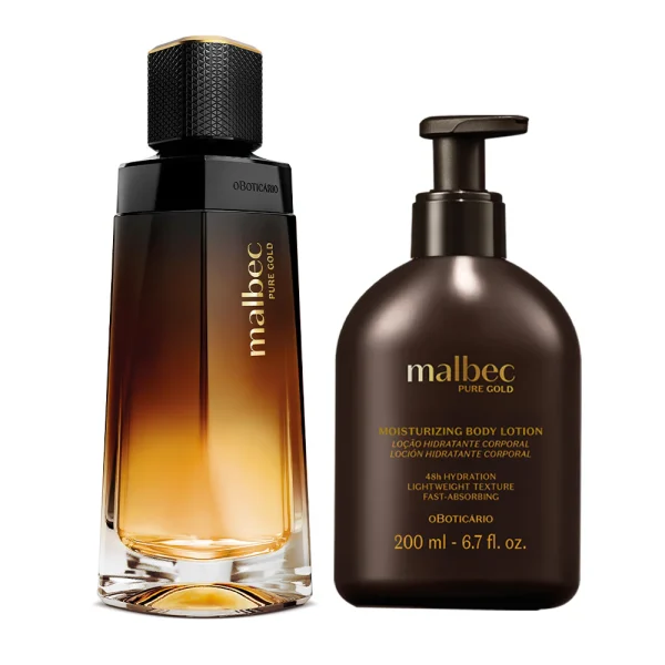Kit Malbec Pure Gold Loção