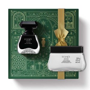 Kit de Natal Elysée Succès Eau de Parfum, 50ml+Creme Hidratante Acetinado Elysée Succès, 250g