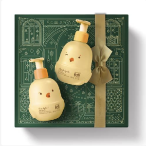 Kit de Natal Boti Baby, Loção Banho e Pós Banho, 200ml + Sabonete Líquido Cabelo e Corpo Boti Baby, 200ml