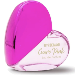 FLOR DE MAYO MINI Perfume Cuore Pink Atreva-se com esta fragrância vibrante e feminina. Esta fragrância é como um elixir da pura feminilidade, com esta fragrância tentadora você se sentirá mais do que nunca confiante, tem um caráter elegante, NATURAL e SEXY que reúnem uma seleção de ingredientes naturais e refinados. A ROSA como FLOR está localizada no CORAZÓN da expressão romântica, feminina e terna da mulher, evoca a doçura da mulher. A fusão de MAGNOLIA e peónias generosas é como uma combinação de pó e MIEL na pele. Vibre com um acorde amadeirado, um toque de âmbar GRIS e uma nota de cedro.