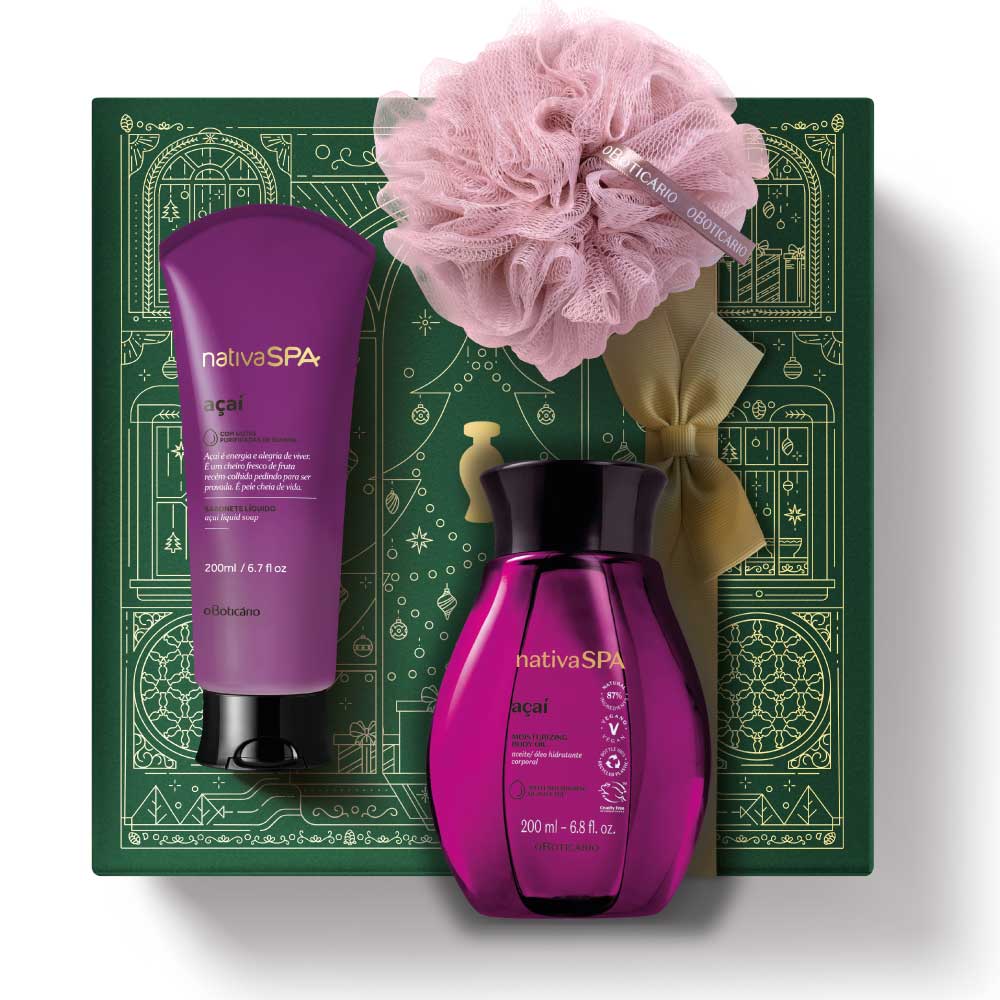 Kit de Natal Cuidado Nativa SPA Óleo Açaí