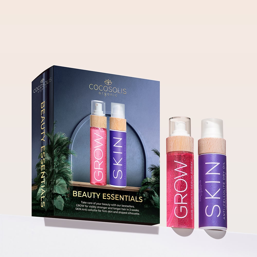 COCOSOLIS BEAUTY ESSENTIALSSKIN ANTI CELULITE, 110ml; GROW, 100ml
