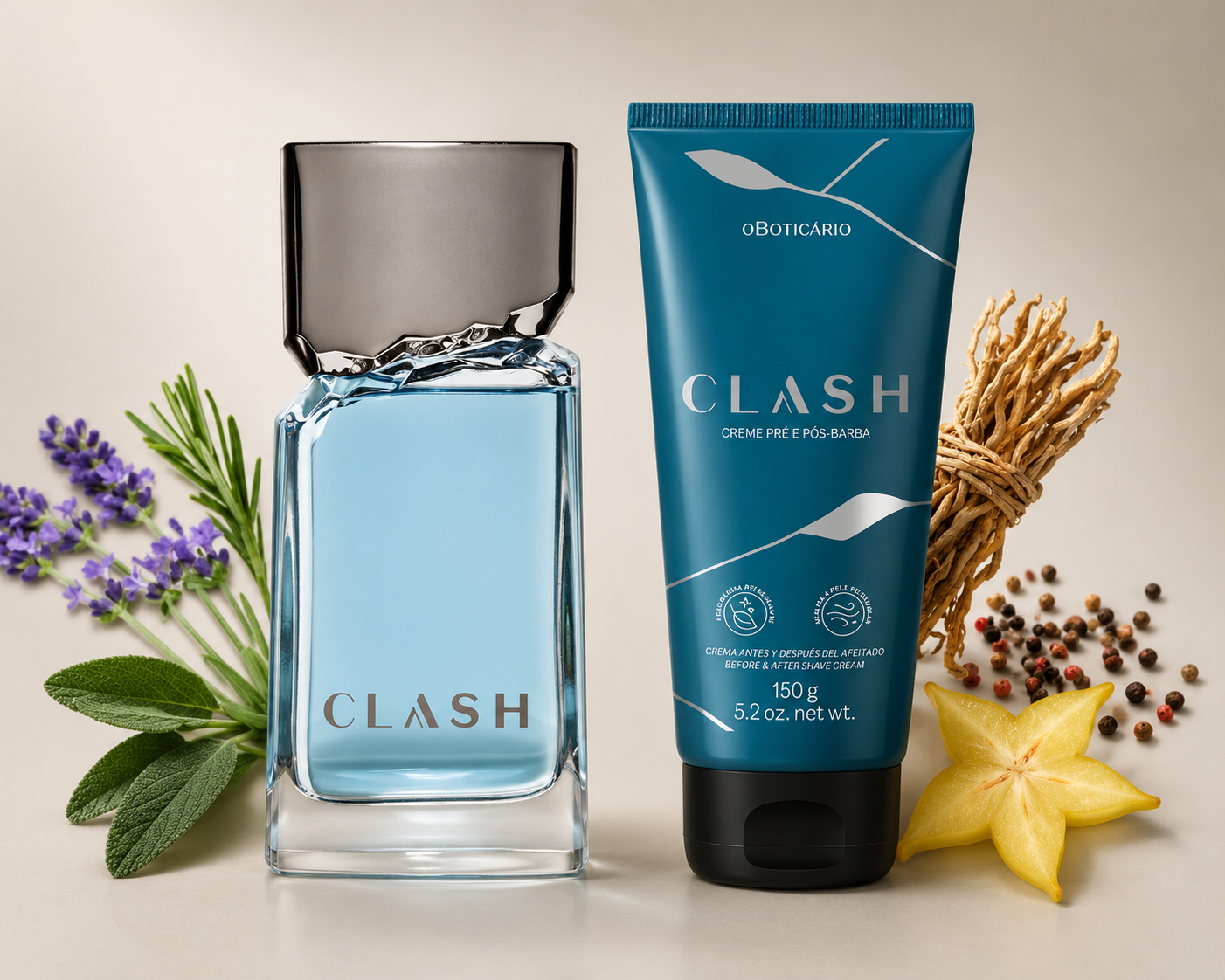 Kit Clash, perfume Clash 100ml + creme corporal Clash 250 ml