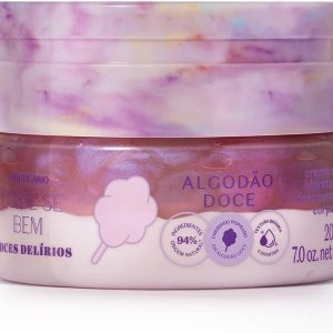 Cuide-se Bem Creme Hidratante Corporal Doces Delírios Algodão Doce 200g