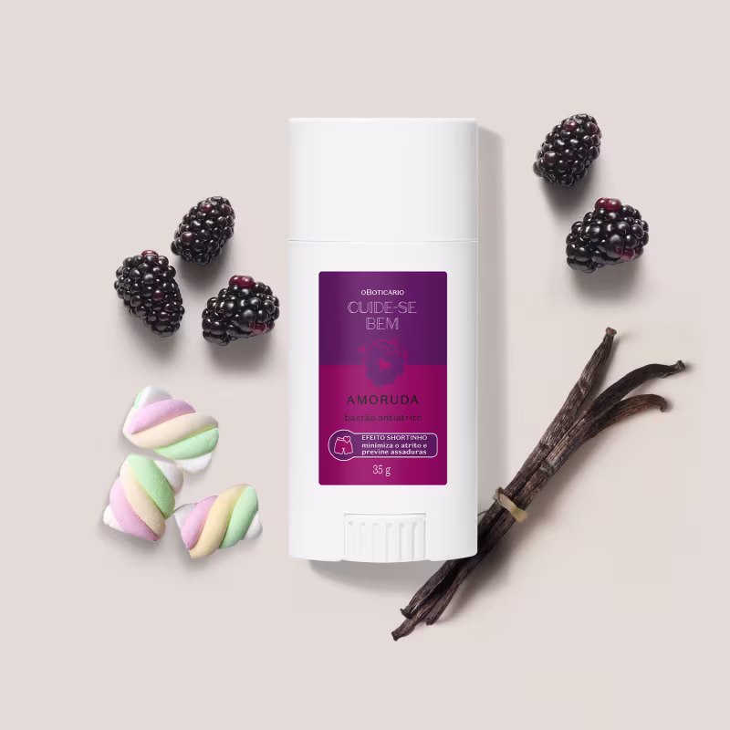 Combo O Boticário Cuide-se Bem Amoruda | Loção Hidratante 400ml + Body Splash 200ml + Sabonete Esfoliante Corporal 200ml + Bastão Antiatrito 35g + Hidratante Labial - Image 2
