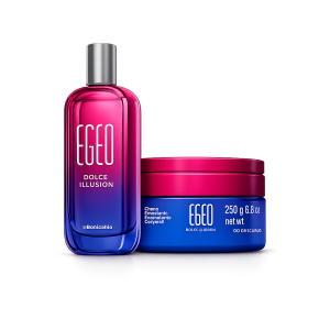 Combo Egeo Dolce Illusion O Boticário – Perfume Desodorante Colónia + Creme Hidratante Corporal 250 g