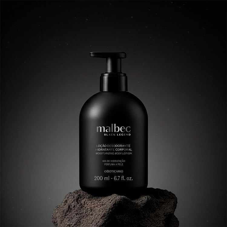 Malbec Black Legend, Loção Hidratante, 200 ml